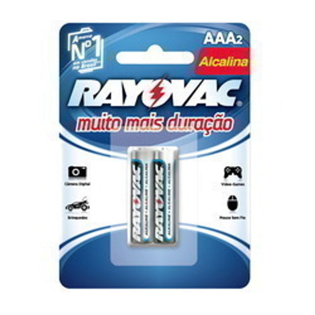 Pilha Alcalina Palito Cartela C/ 2 Pc (Aaa) - Thony Ferragem