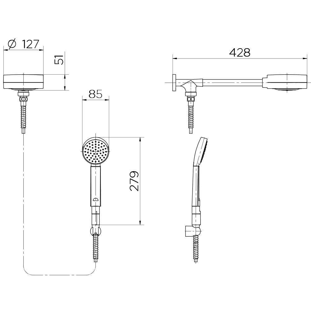 Chuveiro com Desviador Cromado Technoshower  Docol - Thony Ferragem