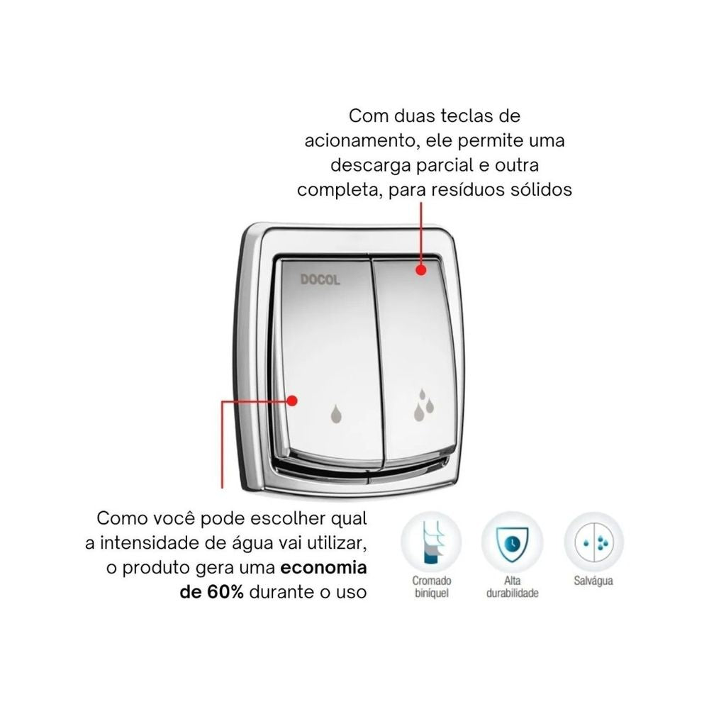 Acabamento Valvula Descarga  Salvagua Box Docol