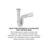 SIFAO TUBO EXTENSIVO C/ JOELHO 0,74M 7168- CENSI - Thony Ferragem