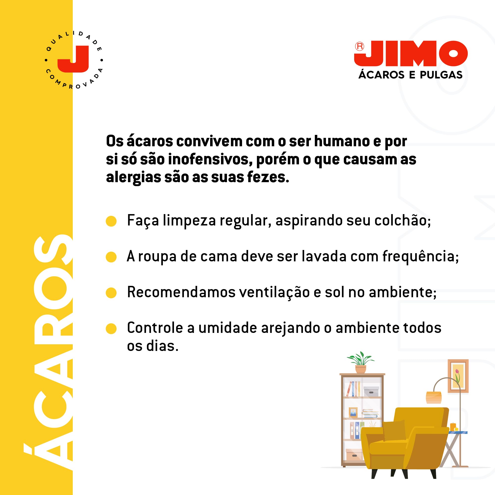 Ácaros e Pulgas Aerossol 300ml Jimo
