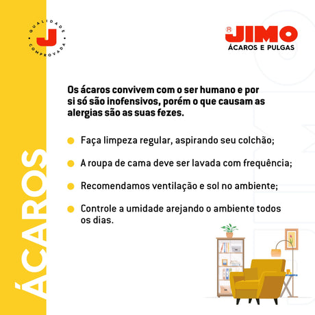 Ácaros e Pulgas Aerossol 300ml Jimo - Thony Ferragem