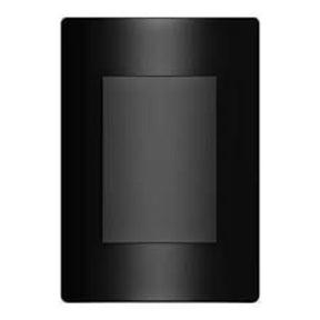 Conjunto Placa Cega 4x2 + Suporte Carbono Revita Soprano - Thony Ferragem