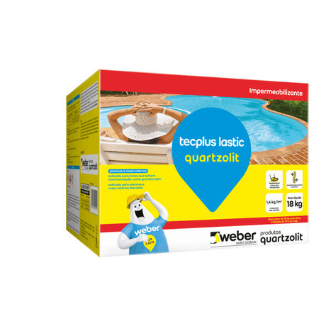 Impermeabilizante Tecplus Lastic 18kg Quartzolit - Thony Ferragem