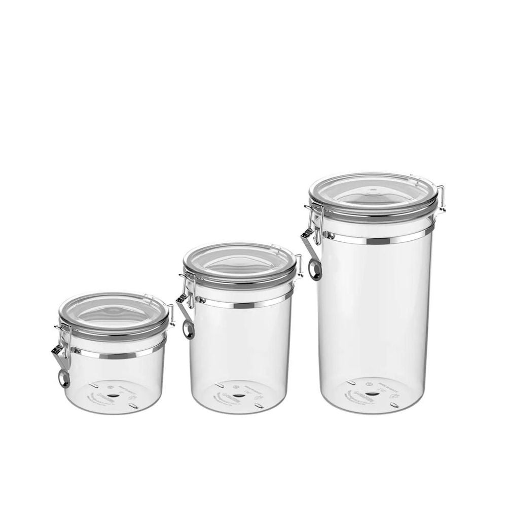 Pote Hermetico Napoli com Presilha 1l Transparente Soprano