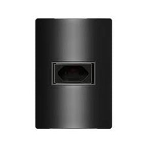 Conjunto Tomada 2p+T 20a 4x2 Carbono Revita Soprano - Thony Ferragem