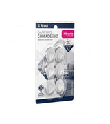 Gancho Adesivo Fixa Facil 0,5kg  C/ 6 Pcs - Thony Ferragem