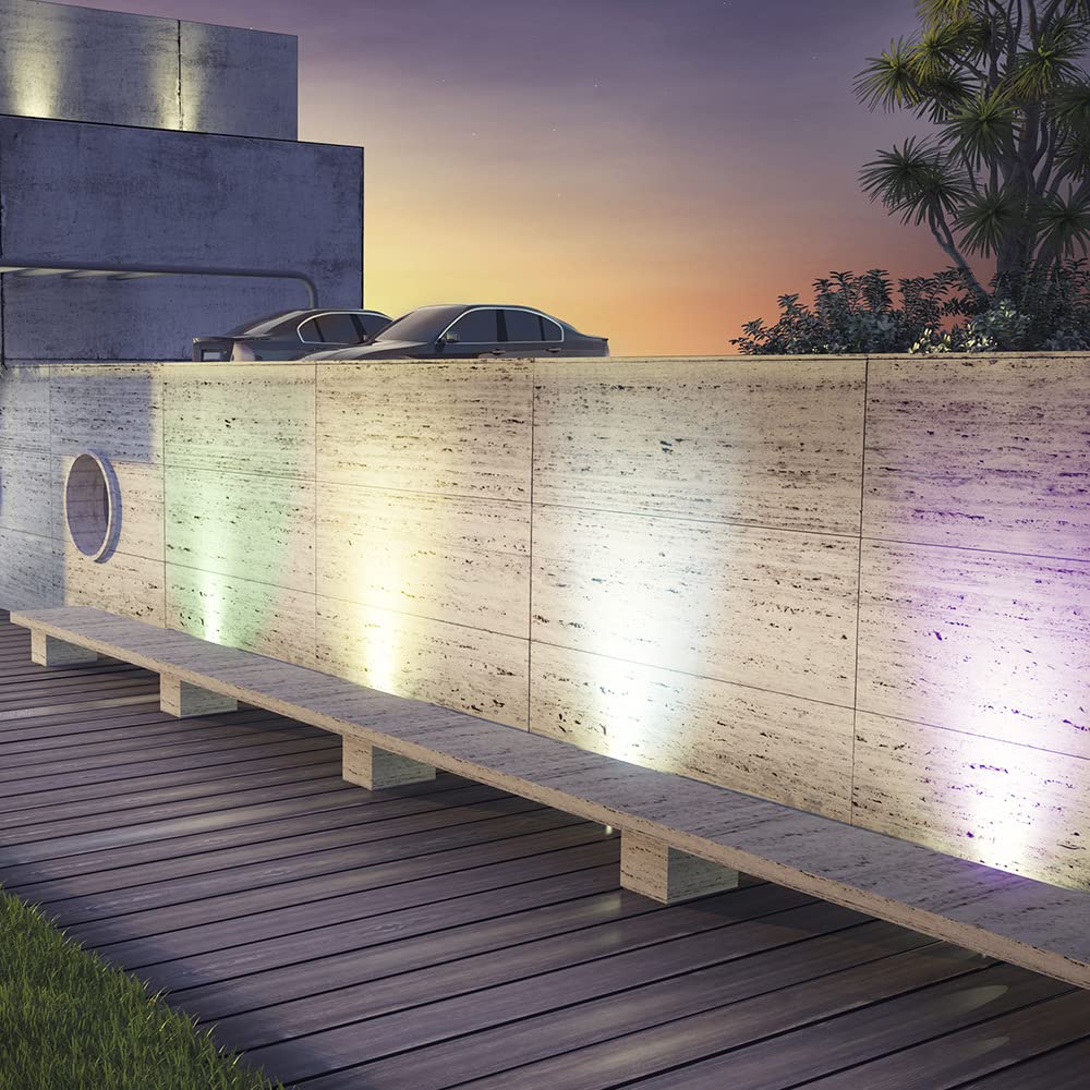 Refletor Smart   Wi-Fi LED 50w Rgb+Cct Preto Taschibra