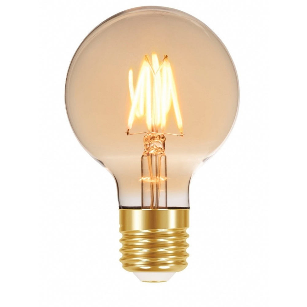Lampada Led Filamento G80 Vintage Ambar - Thony Ferragem