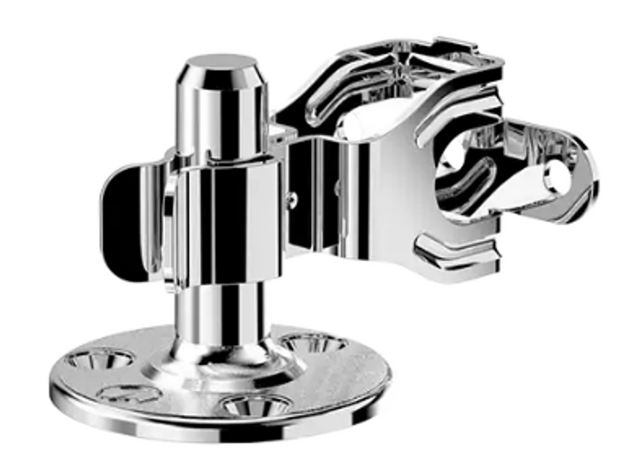 Trava Porta P/ Piso Metalico Cromado - Thony Ferragem