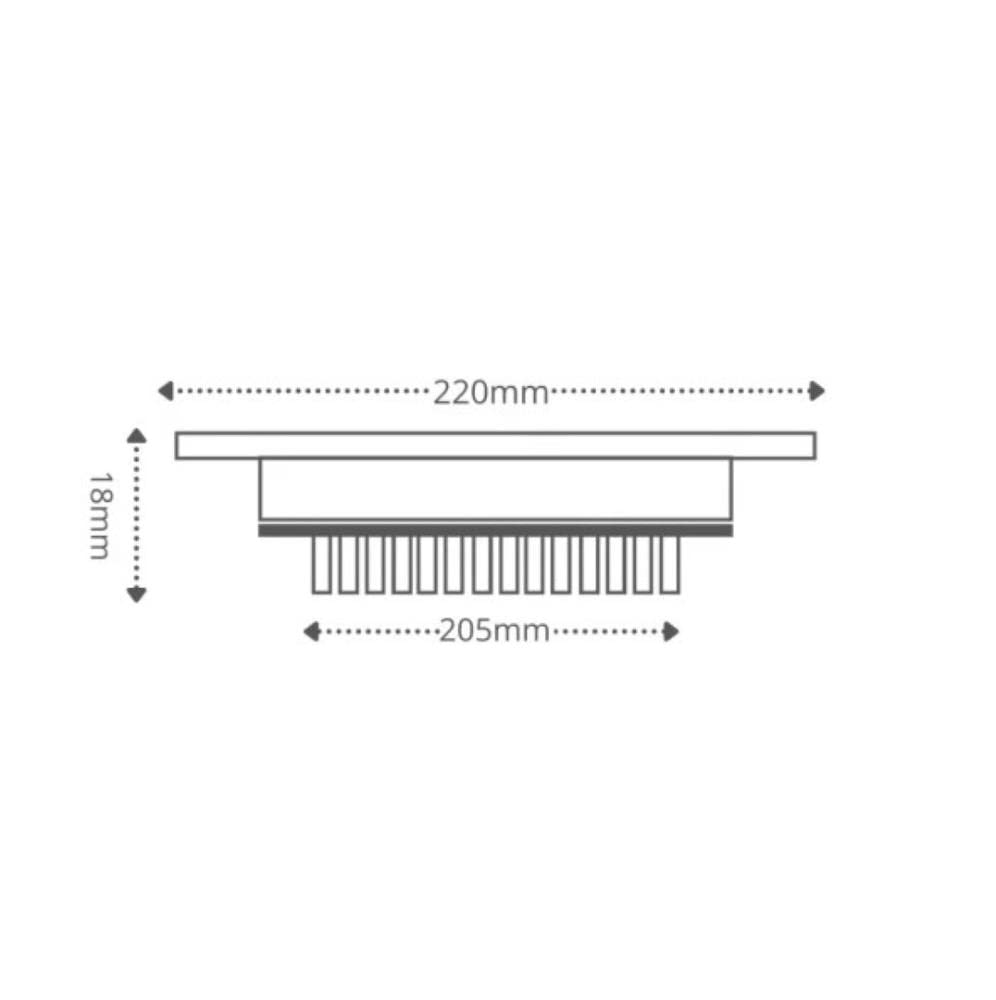 Painel Led 18w Quadrado Embutir 3000k Taschibra - Thony Ferragem