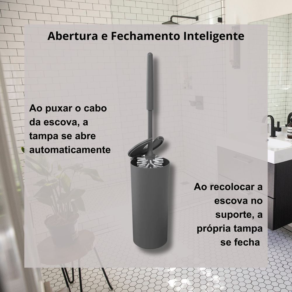 Escova Sanitária Ligh Gray Serene Coza