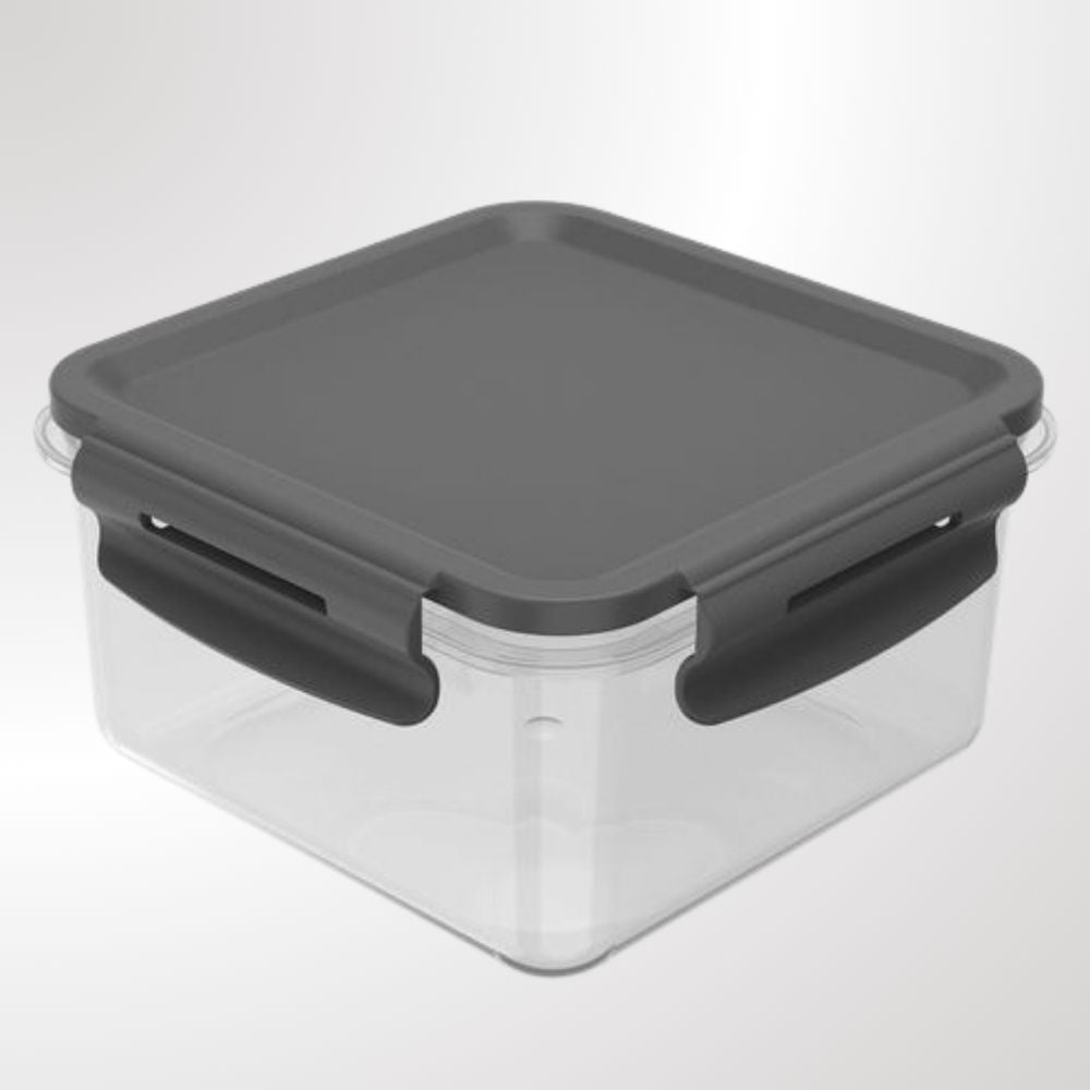 Pote Click Quadrado 800ml Chumbo OU