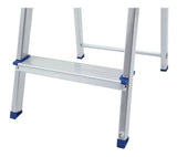 Escada Alumínio 4 Degraus  Prateado/ Azul 5102 Mor - Thony Ferragem