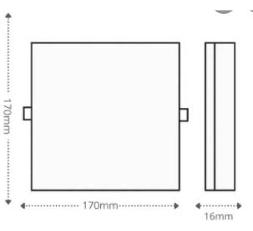 Painel Led 24w Quadrado 4000k Borda Infinita Taschibra - Thony Ferragem