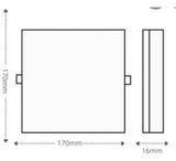 Painel Led 24w Quadrado 4000k Borda Infinita Taschibra - Thony Ferragem