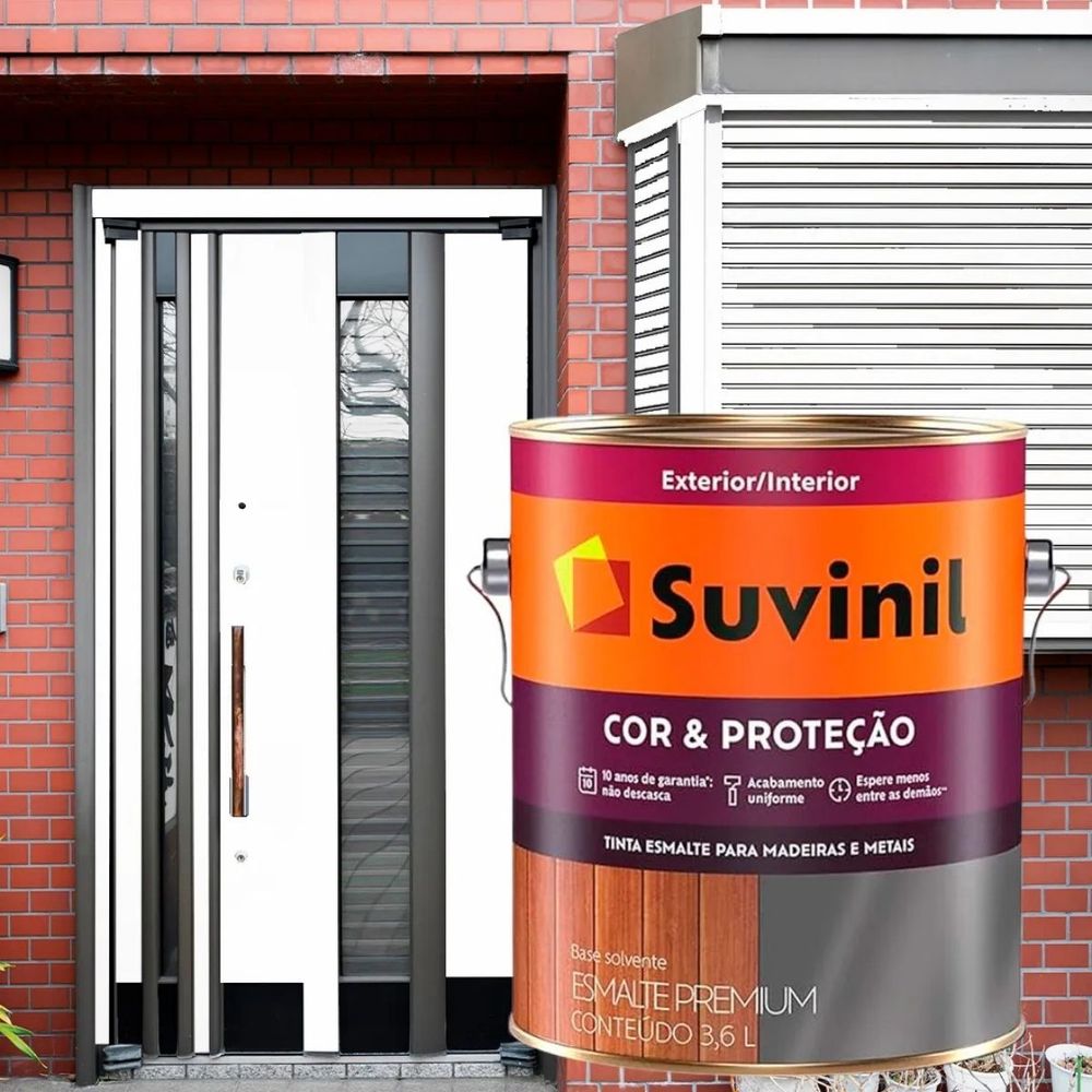 Tinta Esmalte Sintetico Brilhante Branco 225ml Suvinil - Thony Ferragem