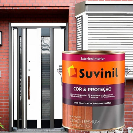 Tinta Esmalte Sintetico Brilhante Branco 225ml Suvinil - Thony Ferragem