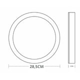 Painel Led  24W Redondo Sobrepor 3000k  Lys Taschibra - Thony Ferragem