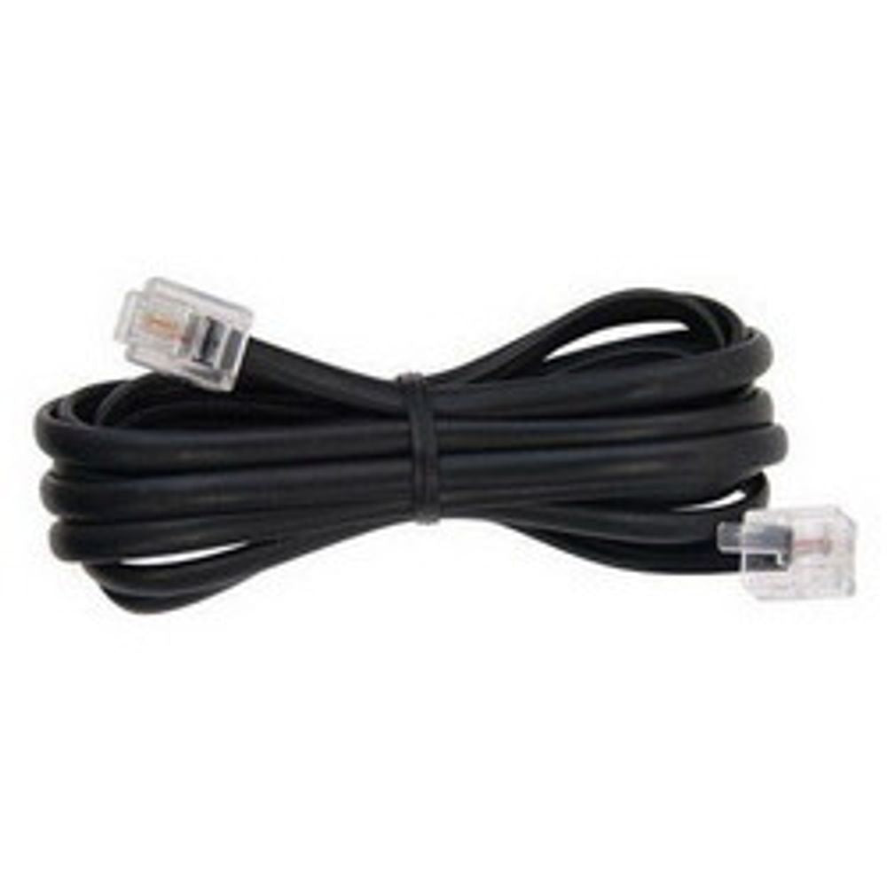 Extensao Telefonica Jack/Jack Lisa Preta 2mt - Thony Ferragem