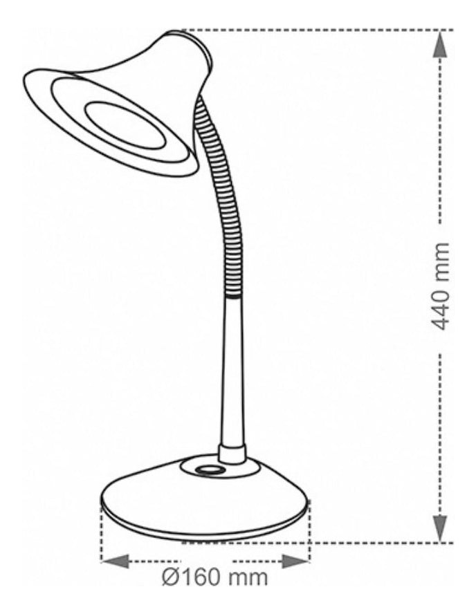 Luminaria Mesa Tlm 10 Led Branca Taschibra
