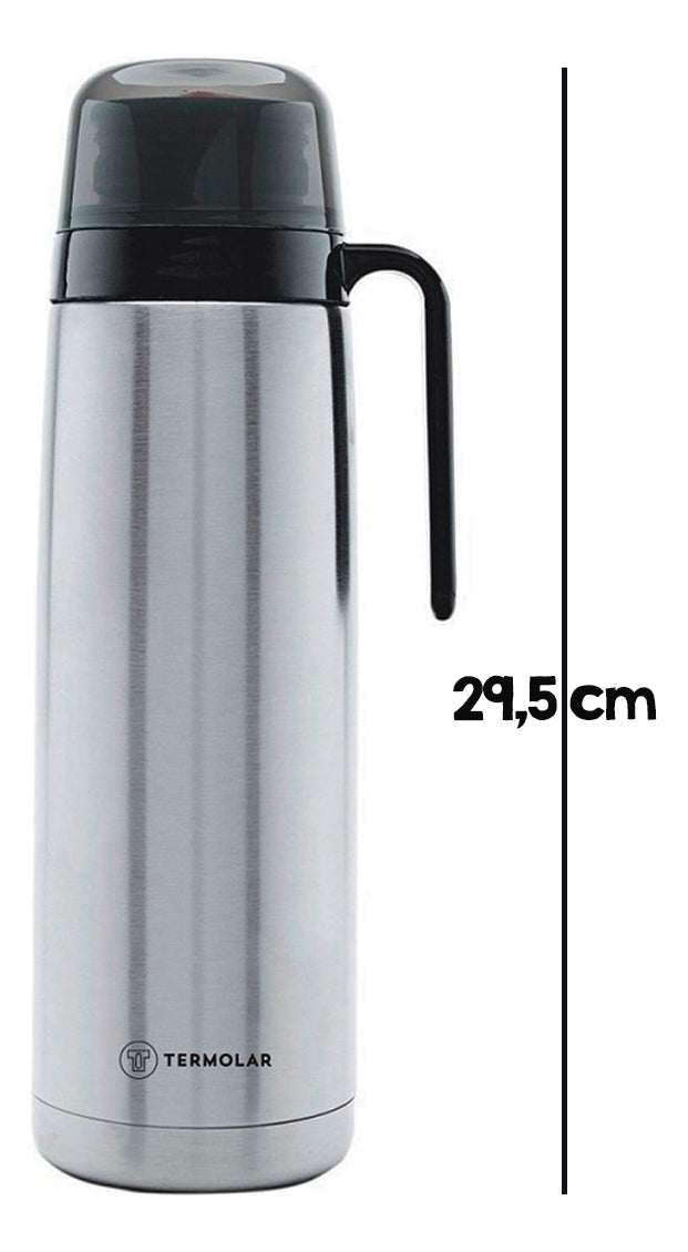 Garrafa Termica R-evolution Rolha Dupla Ação 1l Inox Termolar - Thony Ferragem