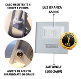 Refletor Holofote Led Tr Slim 30w Carcaça Branca Taschibra Cor Da Carcaça Branco Cor Da Luz Fria (6500k) 110v/220v