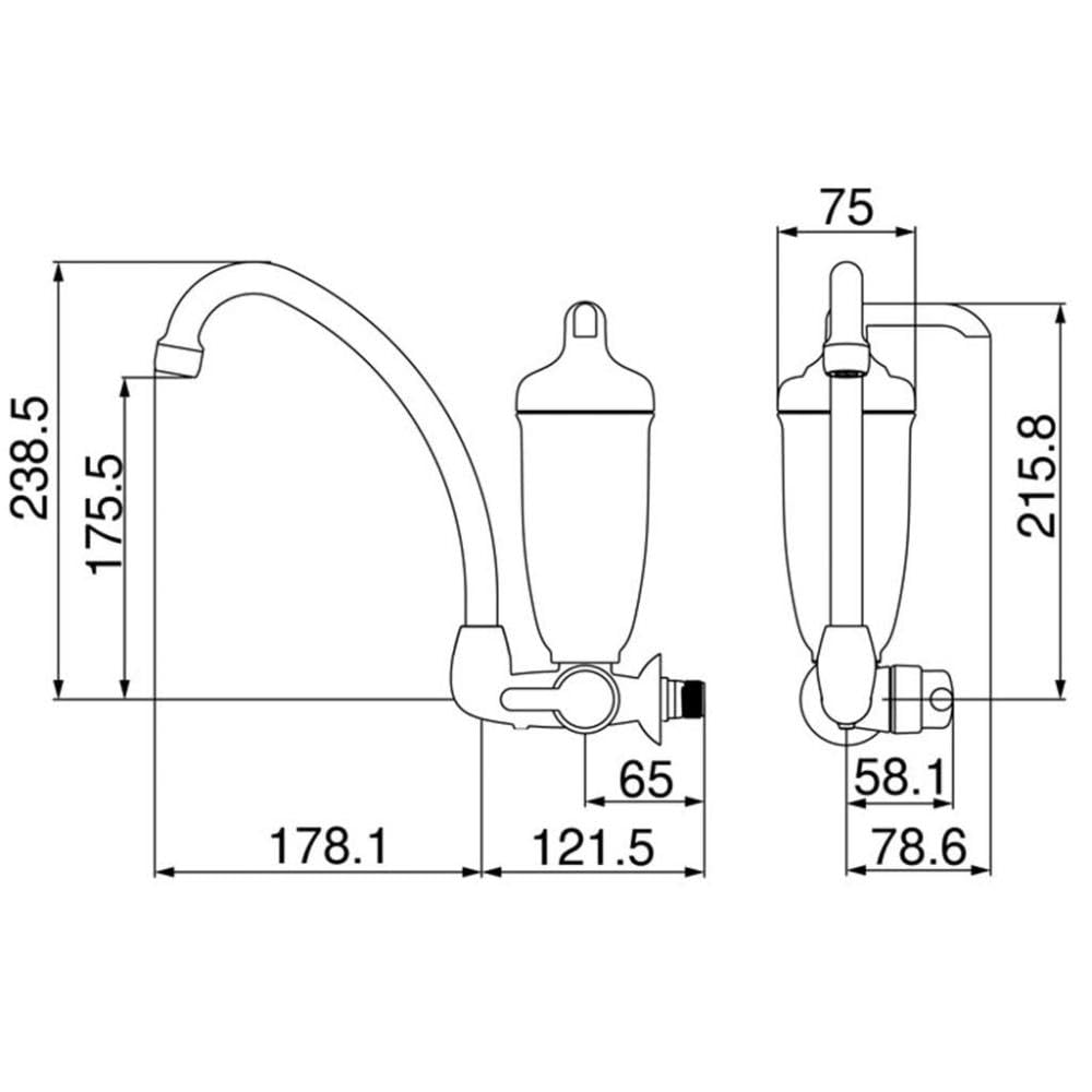 Torneira P/Pia Em Abs Branco Bica Móvel Com Filtro Lorenzetti - Thony Ferragem