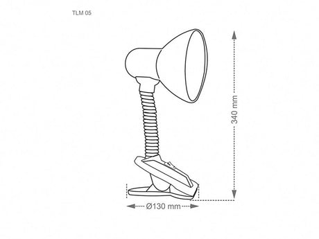Luminaria Mesa Tlm 05 Preta Taschibra - Thony Ferragem