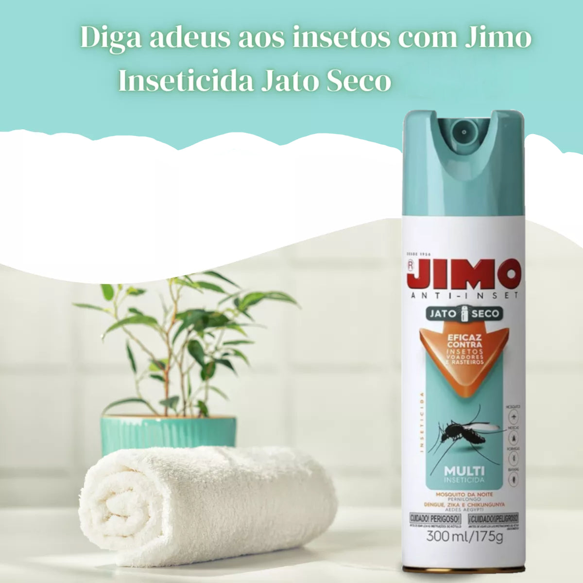 Anti-Inset Jato Seco 300ml Jimo