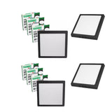 KIT 10  PAINEIS  LED 18W LUX QUADRADO SOB PR 300OK - Thony Ferragem