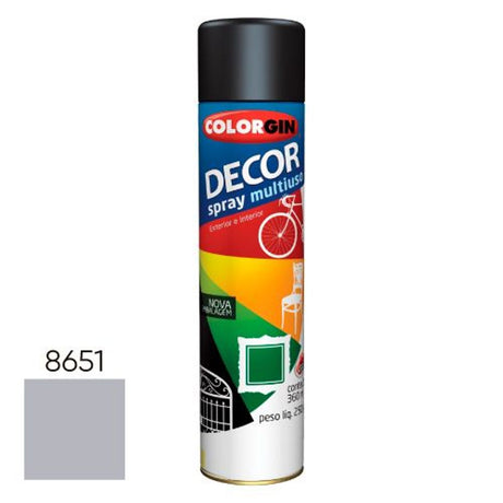 Spray Colorgin Decor Cinza 865 - Thony Ferragem
