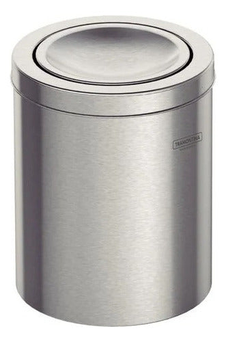 Lixeira Inox 5 Litros Swing Tampa Basculante Tramontina - Thony Ferragem