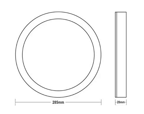 Painel Led Redondo Sobrepor 24w 6500K Taschibra