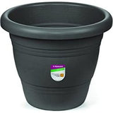 Vaso Jardim Plastico Medio 22cm Cinza - Thony Ferragem