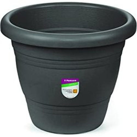 Vaso Jardim Plastico Medio 22cm Cinza - Thony Ferragem
