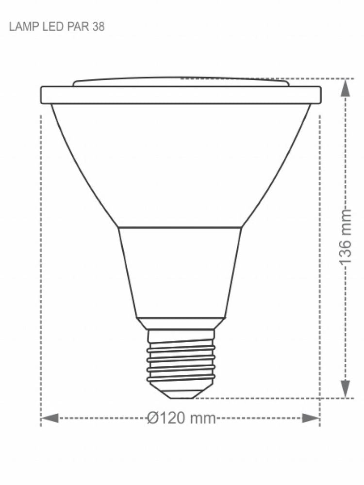 Lampada Led Par 38 9w 6500k - Thony Ferragem