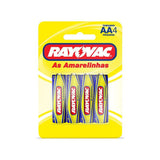 Pilha Zinco Pequena Cartela C/ 4pc (Aa) - Thony Ferragem