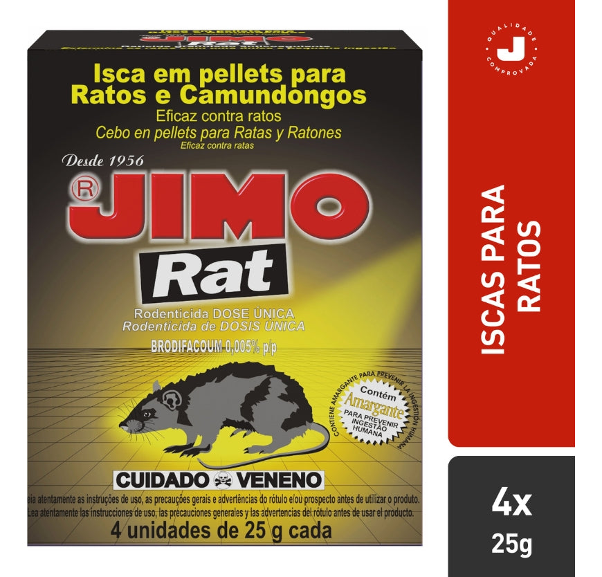 Inseticida Controle Eficaz De Ratos E Camundongos Jimo - Thony Ferragem