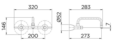 Misturador para Cozinha de Parede Bica Baixa Gali Docol - Thony Ferragem
