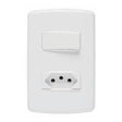 Conjunto 1 Interruptor + 1 Tomada 10a - Duale Up Iriel - Thony Ferragem