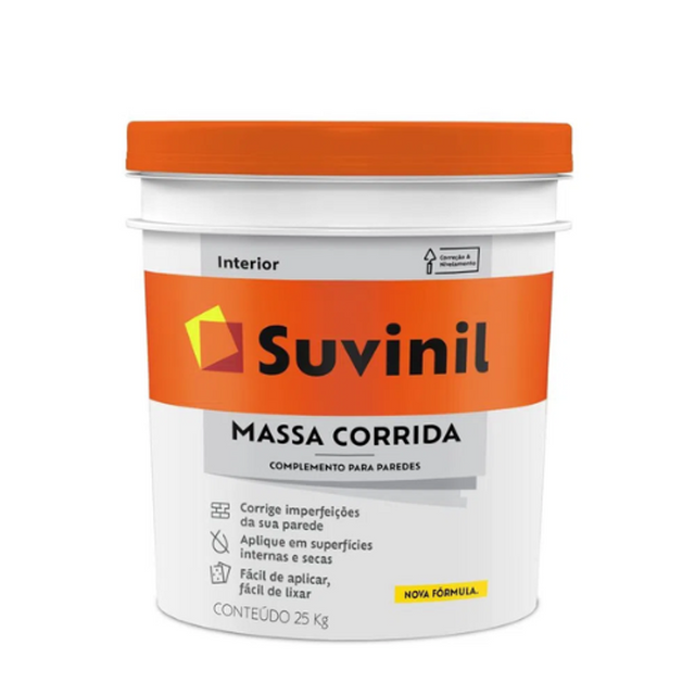 Massa Corrida Suvinil Balde 25kg - Thony Ferragem