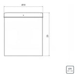 Lixeira Inox 5 Litros Swing Tampa Basculante Tramontina - Thony Ferragem