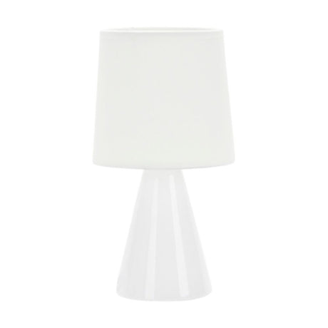 Abajur Ceramica Pottery E27 25cm Branco Taschibra - Thony Ferragem