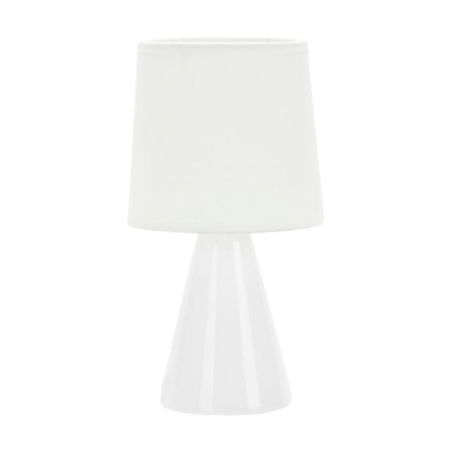 Abajur Ceramica Pottery E27 25cm Branco Taschibra - Thony Ferragem