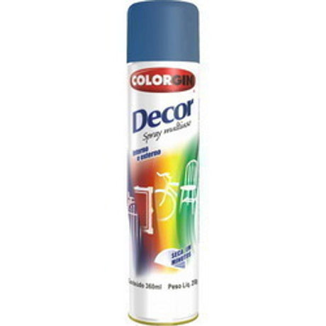 Spray Colorgin Decor Azul Medio 862 - Thony Ferragem