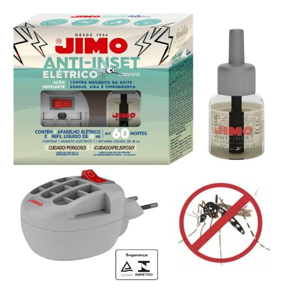 Anti-Inset Kit Refil 60 Noites + Aparelho Jimo