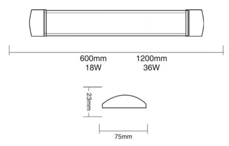 Luminaria Led Line 6500k 36w Taschibra - Thony Ferragem