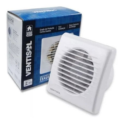 Exaustor De Banheiro Ventilador 100mm 127v/220v Ventisol
