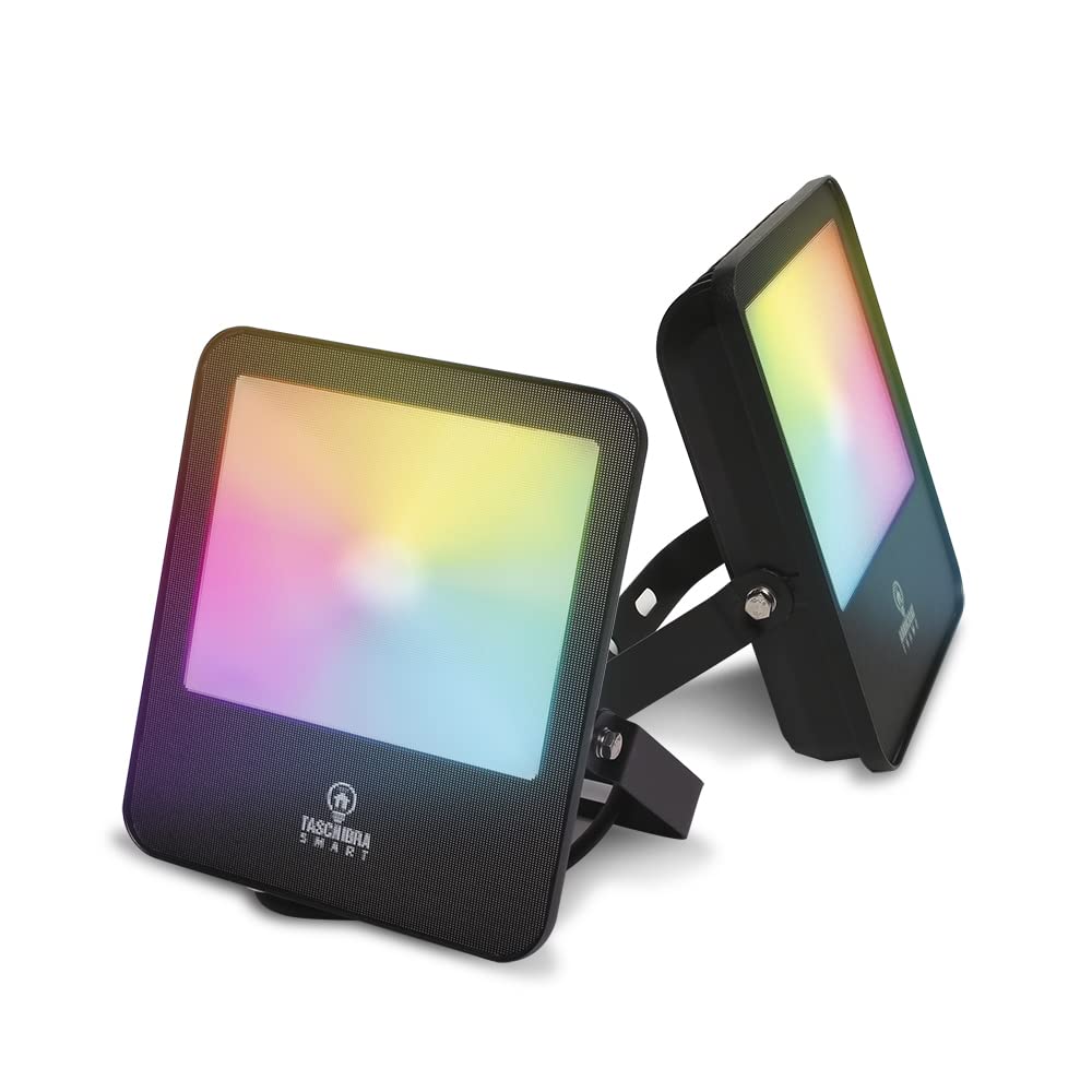 Refletor Smart   Wi-Fi LED 50w Rgb+Cct Preto Taschibra